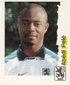 Figurina Abedi Pele - Fußball Bundesliga zur Endphase der Saison 1996/1997 n. 186 - Panini
