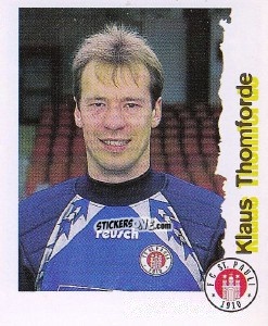 Cromo Klaus Thomforde - Fußball Bundesliga zur Endphase der Saison 1996/1997 n. 189 - Panini
