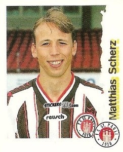 Sticker Matthias Scherz - Fußball Bundesliga zur Endphase der Saison 1996/1997 n. 193 - Panini