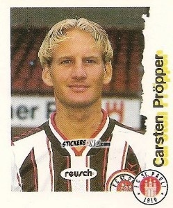 Cromo Carsten Propper - Fußball Bundesliga zur Endphase der Saison 1996/1997 n. 195 - Panini