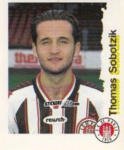 Cromo Thomas Sobotzik - Fußball Bundesliga zur Endphase der Saison 1996/1997 n. 196 - Panini