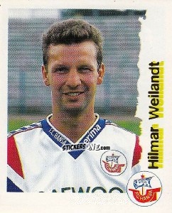 Cromo Hilmar Weilandt - Fußball Bundesliga zur Endphase der Saison 1996/1997 n. 210 - Panini