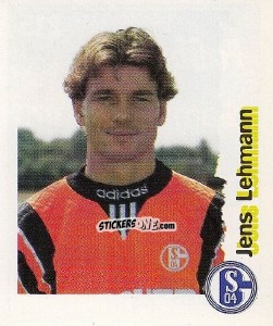 Cromo Jens Lehmann - Fußball Bundesliga zur Endphase der Saison 1996/1997 n. 215 - Panini