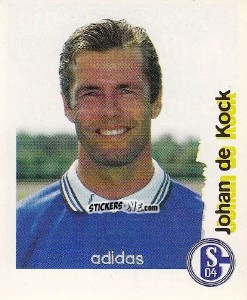 Figurina Johan de Kock - Fußball Bundesliga zur Endphase der Saison 1996/1997 n. 219 - Panini