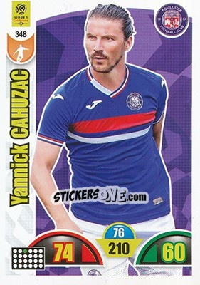 Cromo Yannick Cahuzac - FOOT 2018-2019. Adrenalyn XL n. 348 - Panini