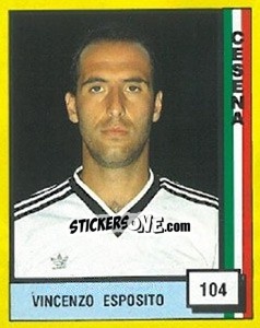 Cromo Vincenzo Esposito - Il Grande Calcio 1990 n. 104 - Vallardi