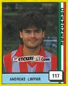 Figurina Andreas Limpar - Il Grande Calcio 1990 n. 117 - Vallardi