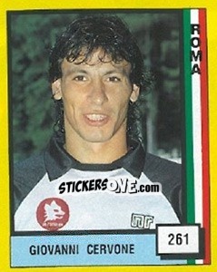 Figurina Giovanni Cervone - Il Grande Calcio 1990 n. 261 - Vallardi
