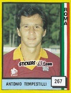 Cromo Antonio Tempestilli - Il Grande Calcio 1990 n. 267 - Vallardi