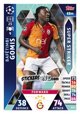 Cromo Bafetimbi Gomis - UEFA Champions League 2018-2019. Match Attax n. SS15 - Topps