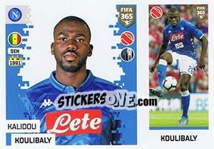 Cromo Kalidou Koulibaly - FIFA 365: 2018-2019. Grey backs n. 242 - Panini