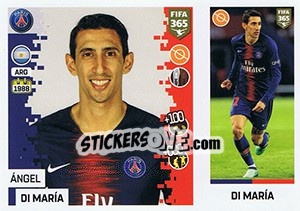 Figurina Ángel Di María - FIFA 365: 2018-2019. Blue backs n. 133 - Panini