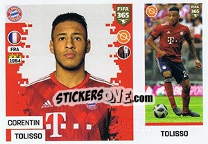 Figurina Corentin Tolisso - FIFA 365: 2018-2019. Blue backs n. 146 - Panini