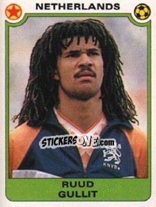 Cromo Ruud Gullit (Netherlands) - Football Egypt 1988-1989 n. 346 - Panini