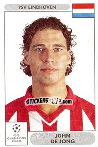 Figurina John de Jong - UEFA Champions League 2000-2001 n. 281 - Panini
