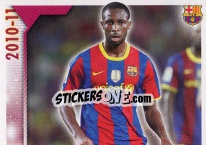 Figurina Keita in action (1 of 2) - Fc Barcelona 2010-2011 n. 81 - Panini