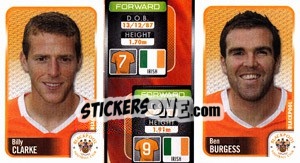 Cromo Billy Clarke / Ben Burgess  - Coca-Cola Championship 2009-2010 n. 31 - Panini