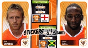 Figurina Brett Ormerod / Jason Euell  - Coca-Cola Championship 2009-2010 n. 32 - Panini
