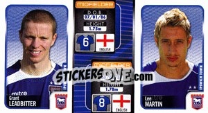 Cromo Grant Leadbitter / Lee Martin  - Coca-Cola Championship 2009-2010 n. 137 - Panini