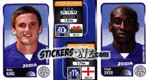 Figurina Andy King / Lloyd Dyer  - Coca-Cola Championship 2009-2010 n. 157 - Panini