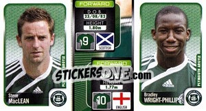 Figurina Steve Maclean / Bradley Wright-Phillips  - Coca-Cola Championship 2009-2010 n. 242 - Panini