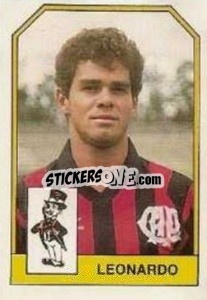 Cromo Leonardo - Campeonato Brasileiro 1991 n. 317 - Abril