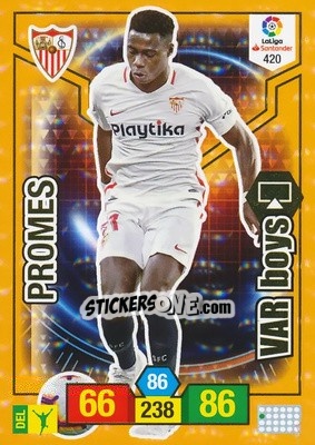 Figurina Promes - Liga Santander 2018-2019. Adrenalyn XL n. 420 - Panini