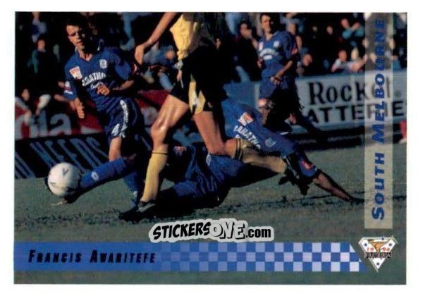 Figurina Francis Awaritefe - Australian National Soccer League 1994 n. 27 - Futera
