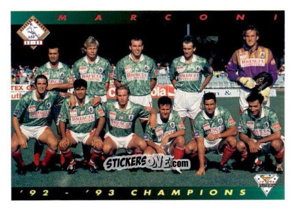 Figurina Marconi - Australian National Soccer League 1994 n. 107 - Futera