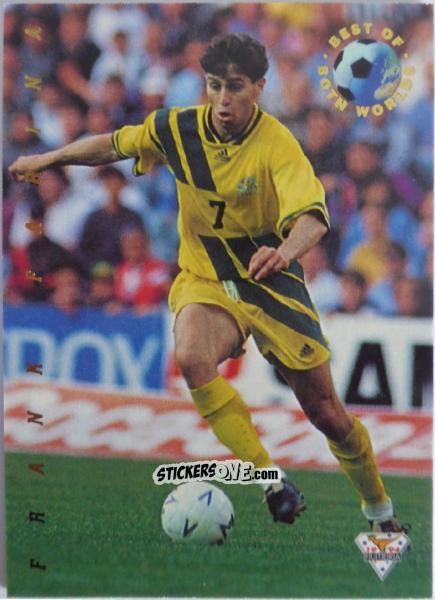 Cromo Frank Farina - Australian National Soccer League 1994 n. BW3 - Futera
