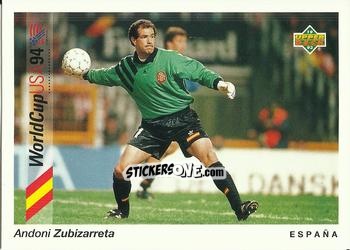 Cromo Andoni Zubizarreta - World Cup USA 1994. Preview Italian/Spanish n. 2 - Upper Deck