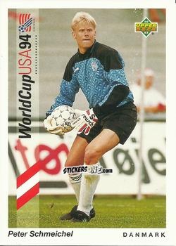 Figurina Peter Schmeichel - World Cup USA 1994. Preview Italian/Spanish n. 15 - Upper Deck