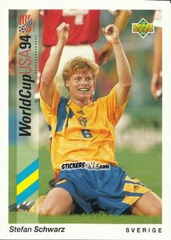 Figurina Stefan Schwarz - World Cup USA 1994. Preview Italian/Spanish n. 34 - Upper Deck