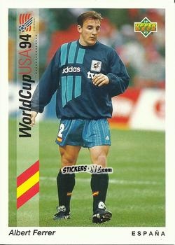 Sticker Albert Ferrer - World Cup USA 1994. Preview Italian/Spanish n. 43 - Upper Deck