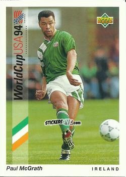 Figurina Paul McGrath - World Cup USA 1994. Preview Italian/Spanish n. 53 - Upper Deck