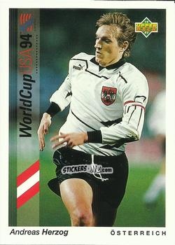 Figurina Andreas Herzog - World Cup USA 1994. Preview Italian/Spanish n. 80 - Upper Deck