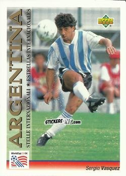 Cromo Sergio Vasquez - World Cup USA 1994. Preview Italian/Spanish n. 114 - Upper Deck