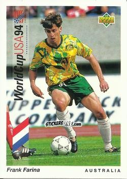 Cromo Frank Farina - World Cup USA 1994. Preview Italian/Spanish n. 151 - Upper Deck