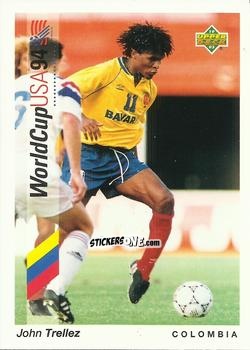 Sticker John Trellez - World Cup USA 1994. Preview Italian/Spanish n. 173 - Upper Deck