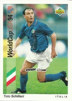 Figurina Toto Schillaci - World Cup USA 1994. Preview Italian/Spanish n. 174 - Upper Deck