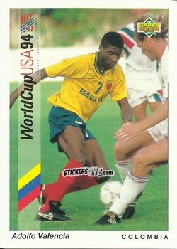 Sticker Adolfo Valencia - World Cup USA 1994. Preview Italian/Spanish n. 187 - Upper Deck