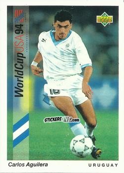 Cromo Carlos Aguilera - World Cup USA 1994. Preview Italian/Spanish n. 195 - Upper Deck