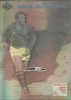 Figurina Emilio Butragueno - World Cup USA 1994. Preview Italian/Spanish n. WSH7 - Upper Deck
