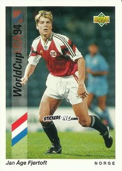 Figurina Jan Age Fjortoft - World Cup USA 1994. Preview Italian/Spanish n. 21 - Upper Deck