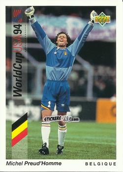 Figurina Michel Preud'Homme - World Cup USA 1994. Preview Italian/Spanish n. 23 - Upper Deck
