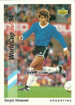 Cromo Sergio Vasquez - World Cup USA 1994. Preview Italian/Spanish n. 91 - Upper Deck