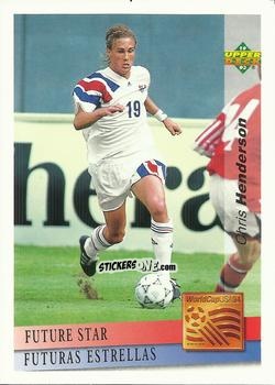 Figurina Chris Henderson - World Cup USA 1994. Preview Italian/Spanish n. 132 - Upper Deck