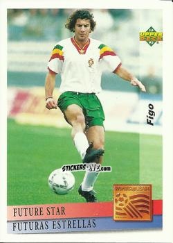 Cromo Figo - World Cup USA 1994. Preview Italian/Spanish n. 137 - Upper Deck