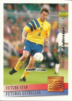 Figurina Patrik Andersson - World Cup USA 1994. Preview Italian/Spanish n. 141 - Upper Deck