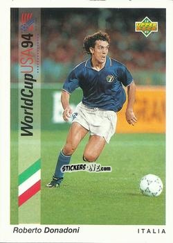 Figurina Roberto Donadoni - World Cup USA 1994. Preview Italian/Spanish n. 190 - Upper Deck
